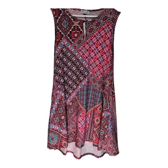 Thyme & Honey Basic Shift Patchwork Dress Size Small NWT - Picture 1 of 7